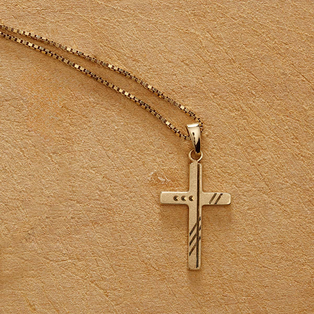 Gold Kreuz-Anhänger