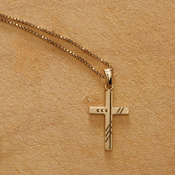 Gold Kreuz-Anhänger