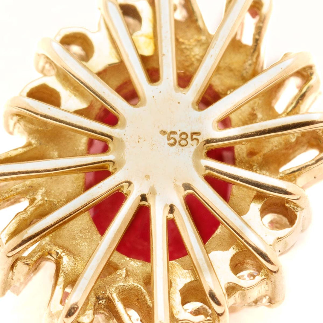 Panzerkette mit Rubin-Anhänger