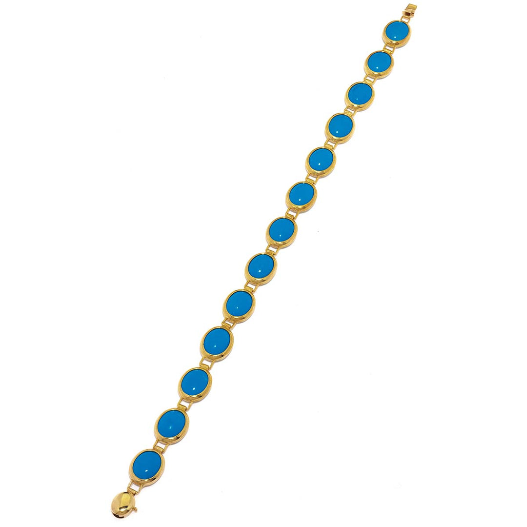 Türkis-Imitat-Armband