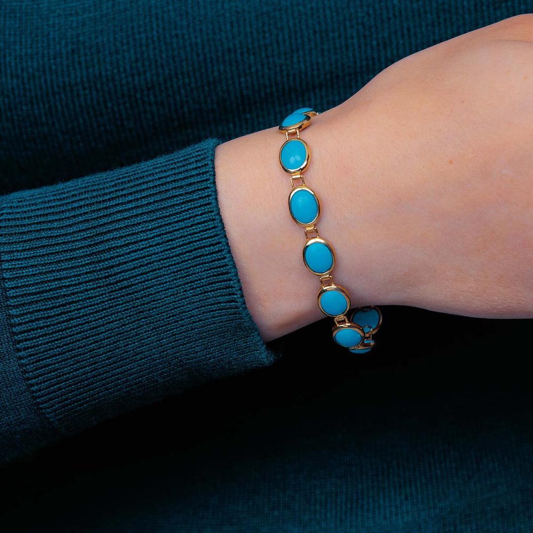 Türkis-Imitat-Armband