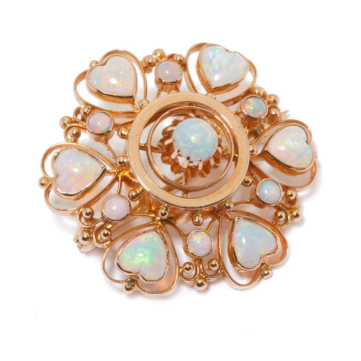 Opal-Brosche