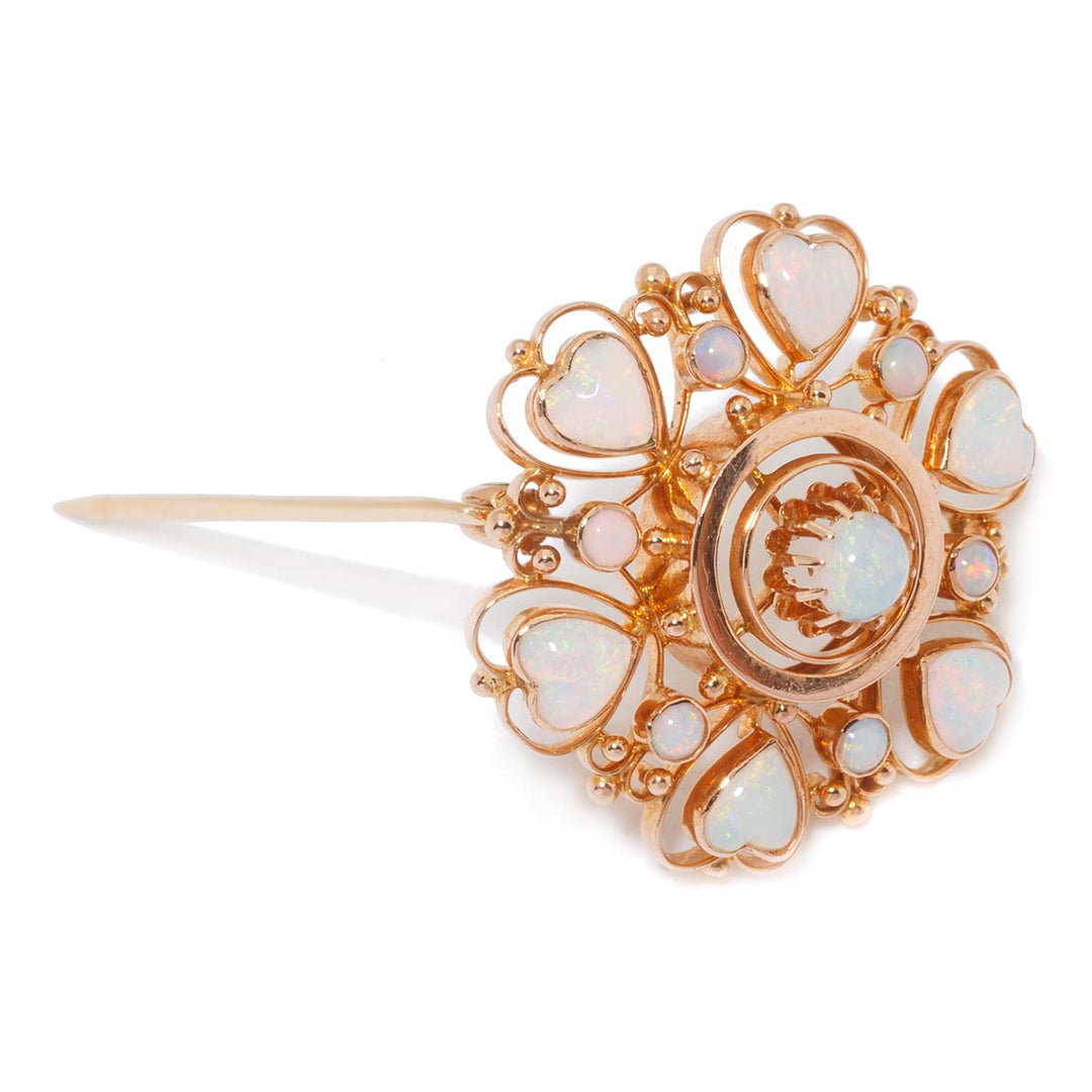 Opal-Brosche