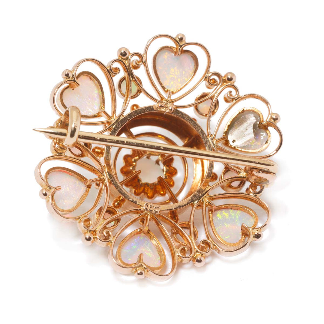 Opal-Brosche