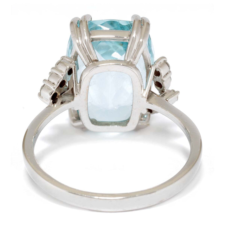 Aquamarin-Brillantring