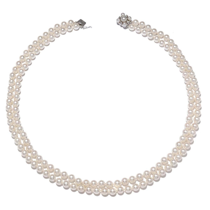 Perlenkette, zweireihig