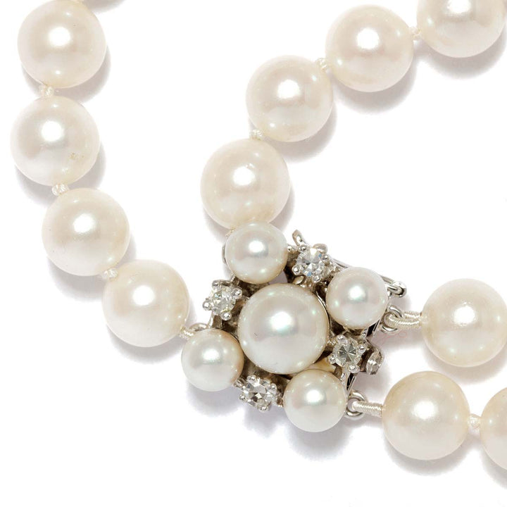 Perlenkette, zweireihig