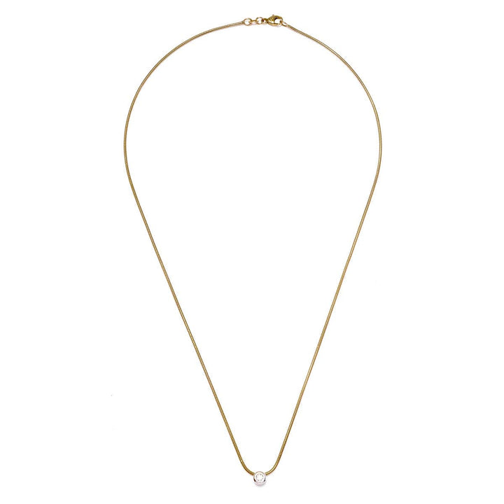 Schlangenkette mit Brillant