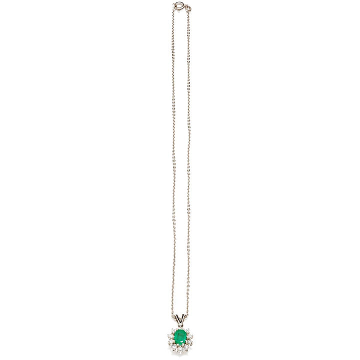 Ankerkette mit Smaragd-Anhänger