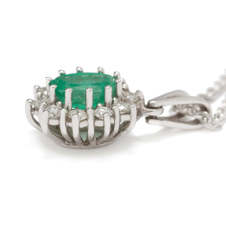 Ankerkette mit Smaragd-Anhänger