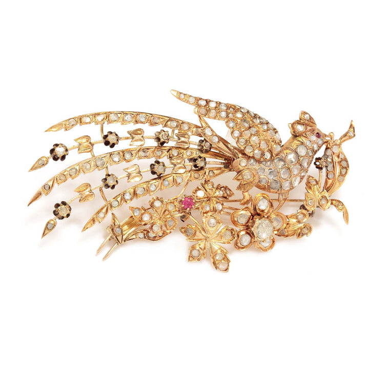 Brosche mit Fasan