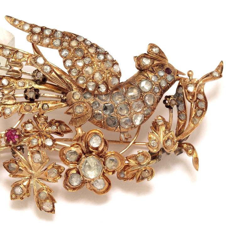 Brosche mit Fasan