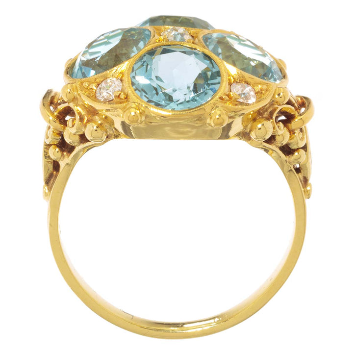 Aquamarin-Ring