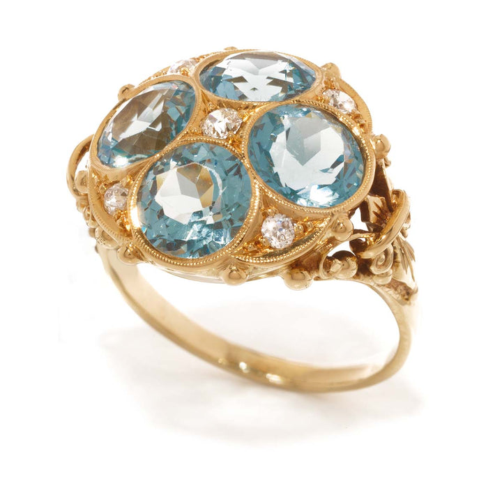 Aquamarin-Ring