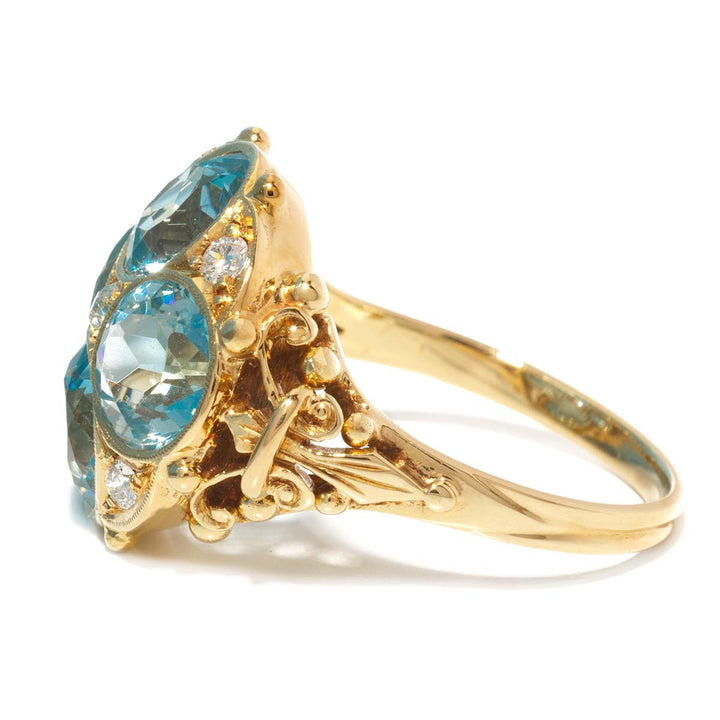 Aquamarin-Ring