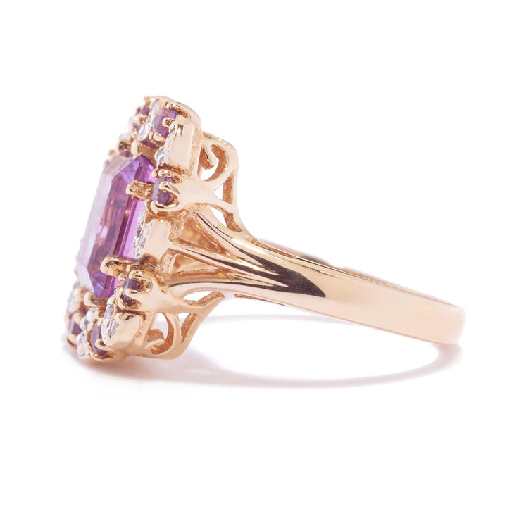 Amethyst-Diamant-Ring