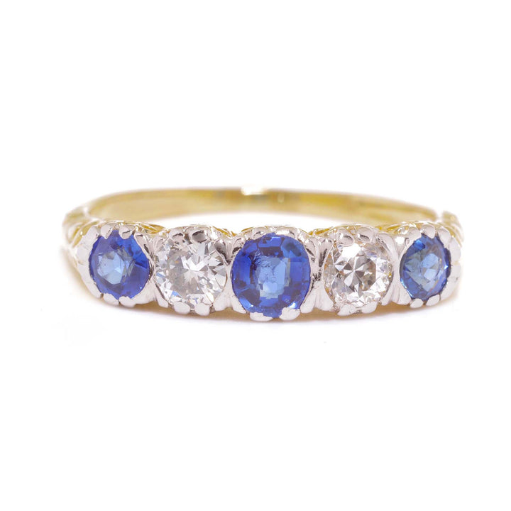 Saphir-Diamant-Ring