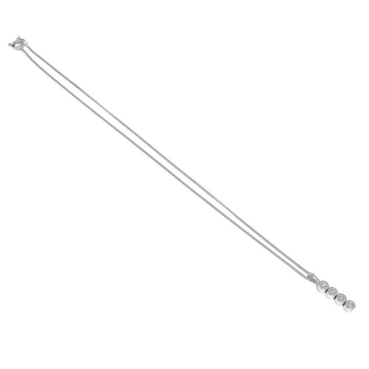 Stab-Anhänger mit Brillanten und Panzerkette