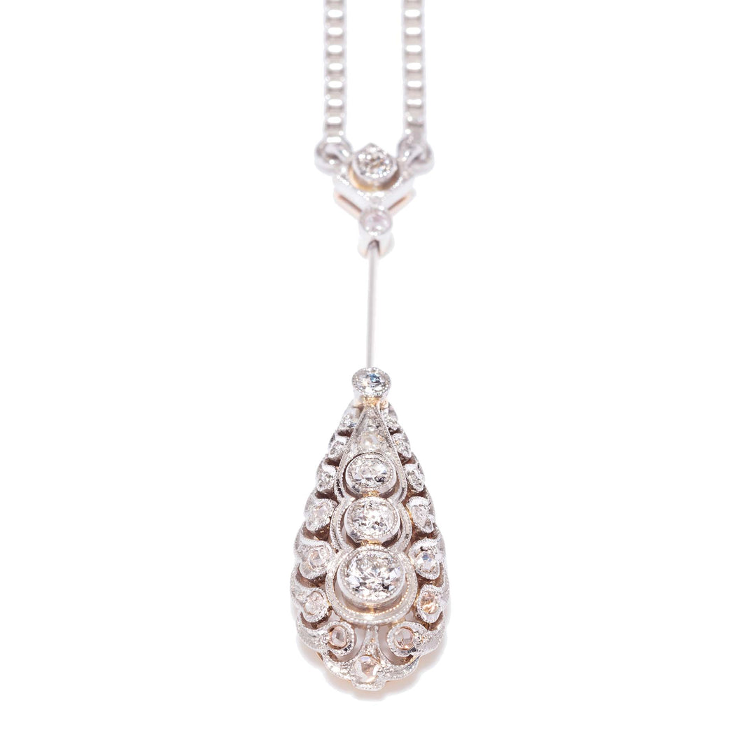 Veneziakette mit Diamant-Anhänger