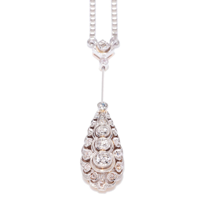 Veneziakette mit Diamant-Anhänger