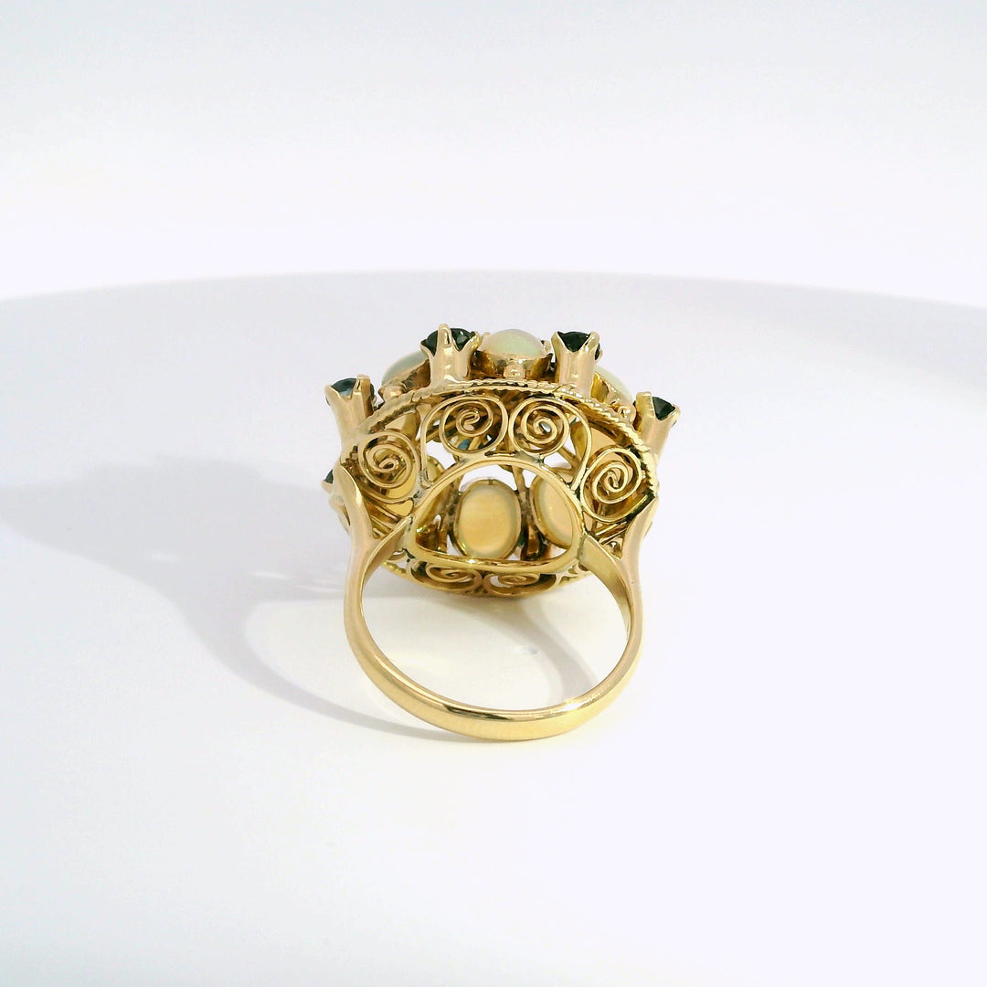 Opal-Saphir-Ring