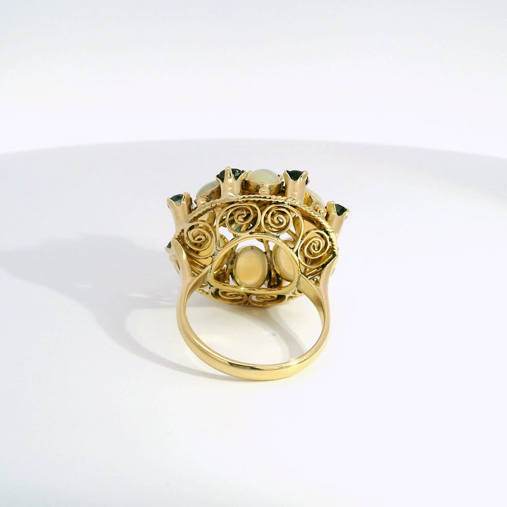 Opal-Saphir-Ring