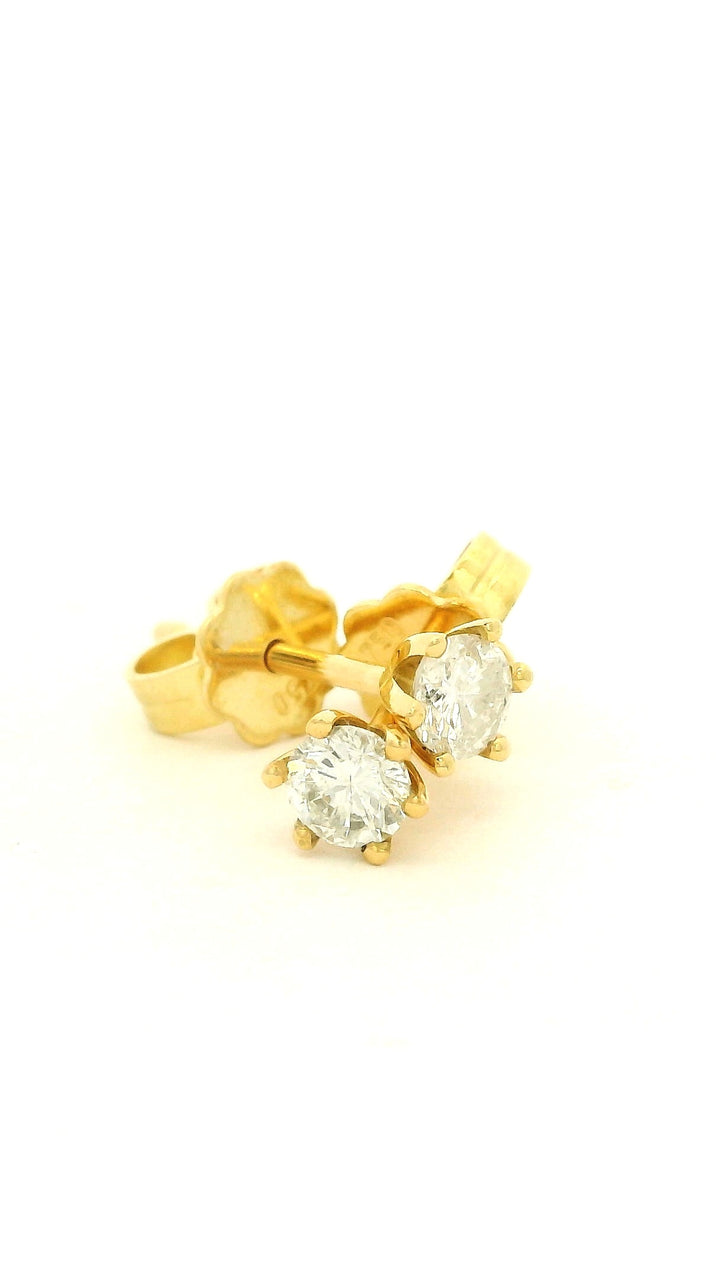 Brillant Ohrstecker aus 750er Gelbgold Diamant ca. 0,4ct