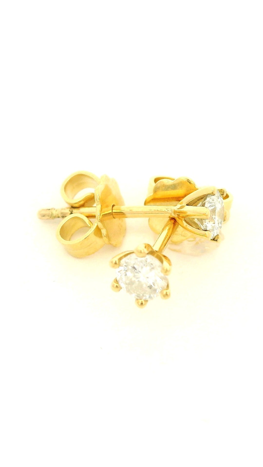 Brillant Ohrstecker aus 750er Gelbgold Diamant ca. 0,4ct