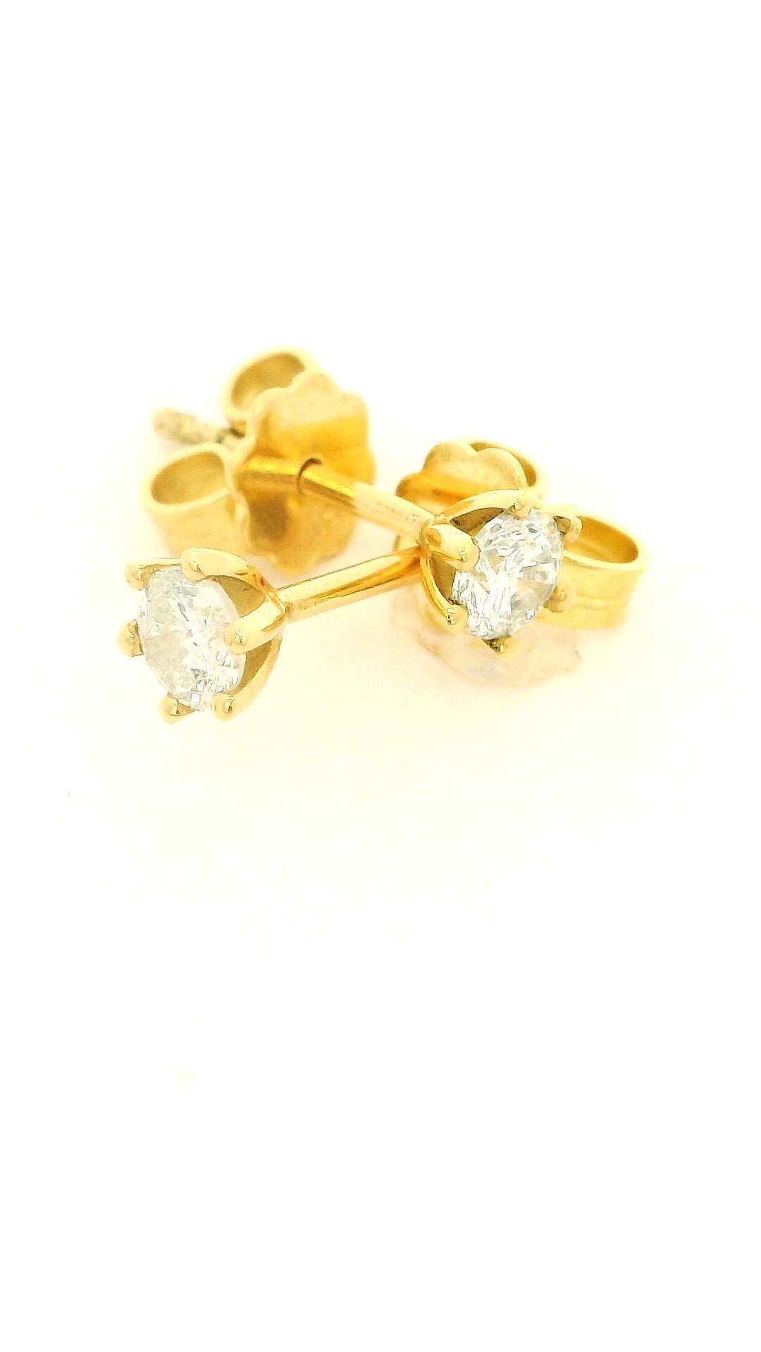 Brillant Ohrstecker aus 750er Gelbgold Diamant ca. 0,4ct