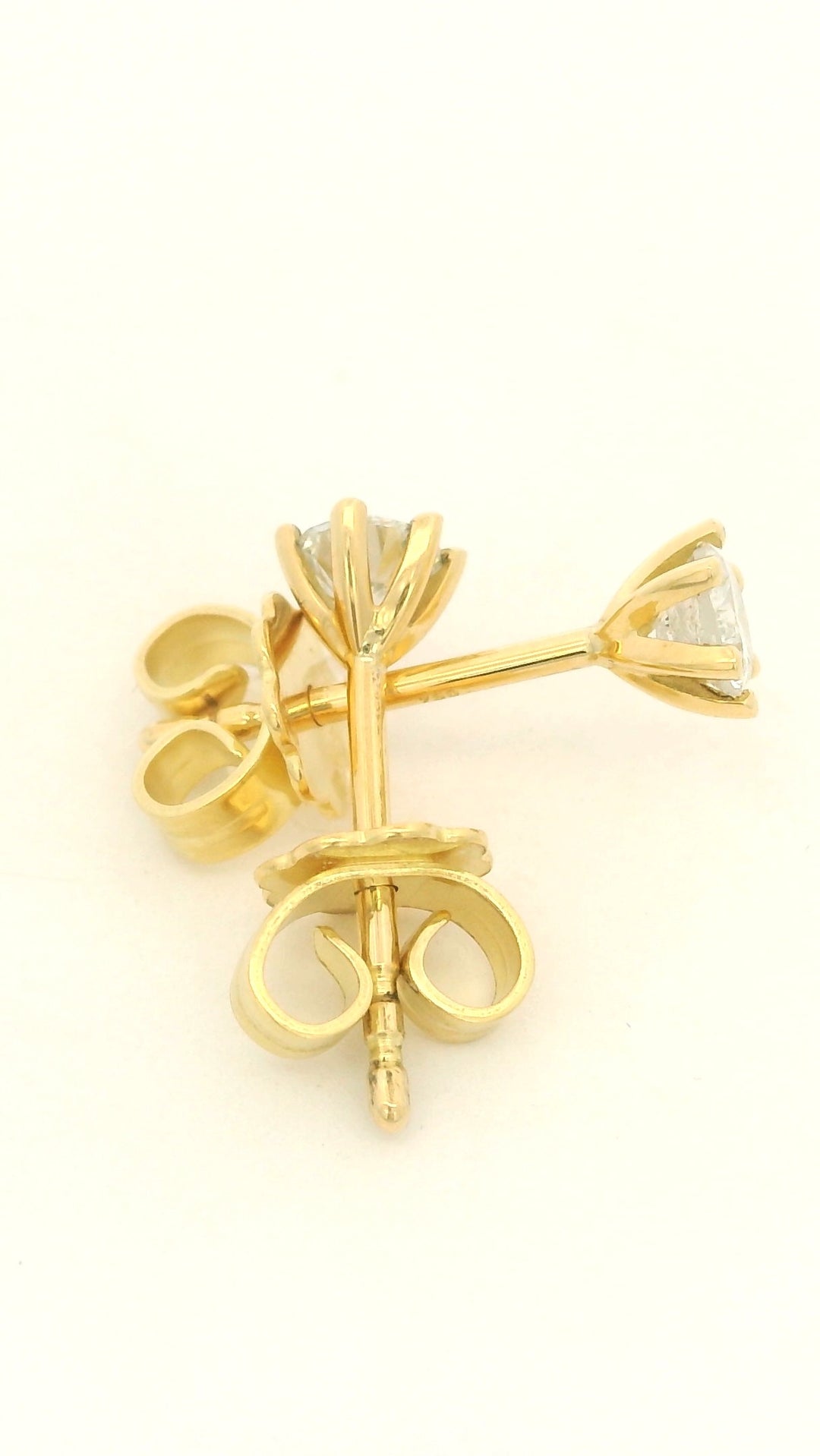 Brillant Ohrstecker aus 750er Gelbgold Diamant ca. 0,4ct