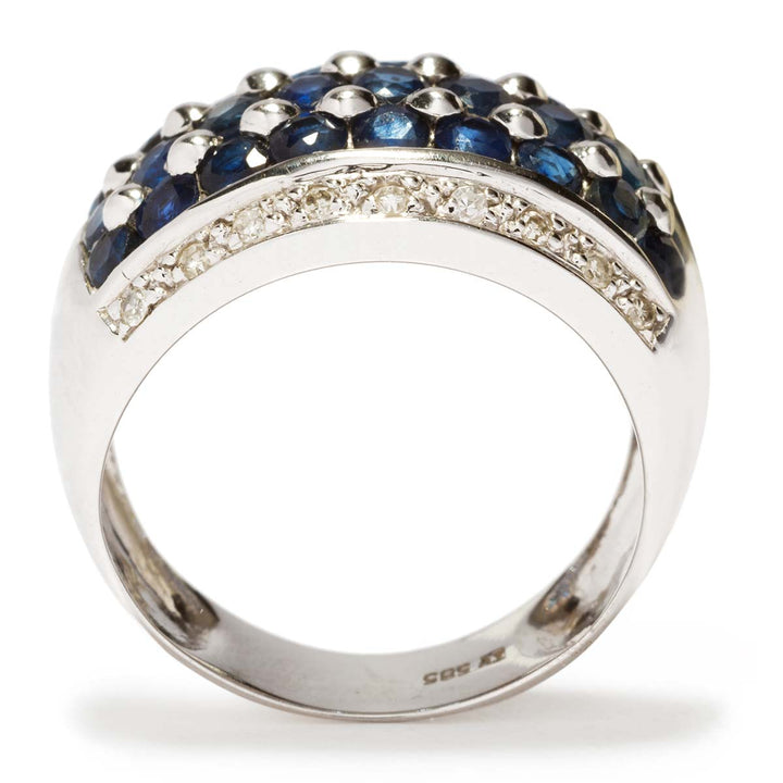 Saphir-Diamant-Ring