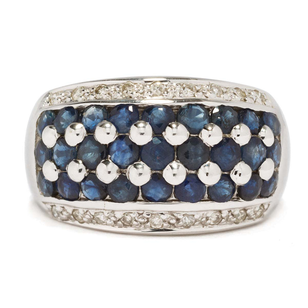 Saphir-Diamant-Ring