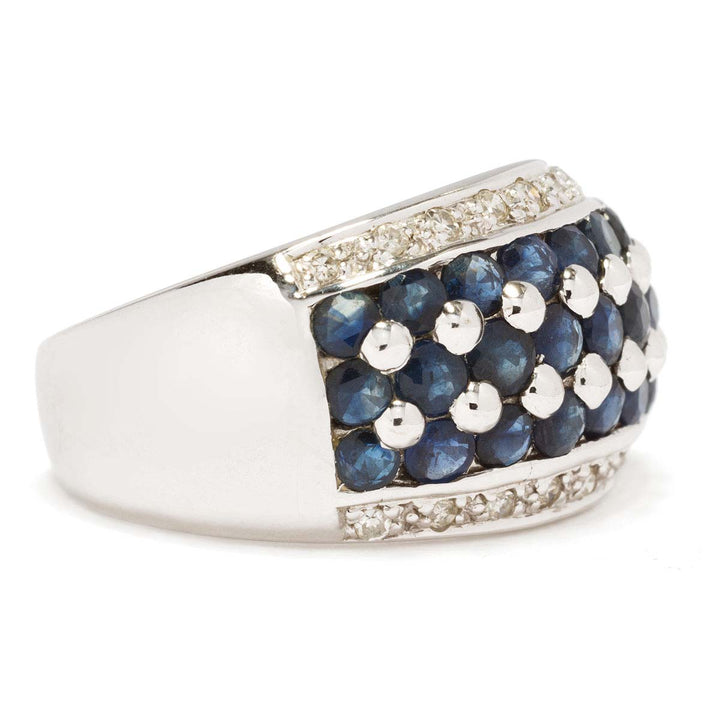 Saphir-Diamant-Ring