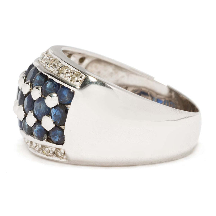 Saphir-Diamant-Ring