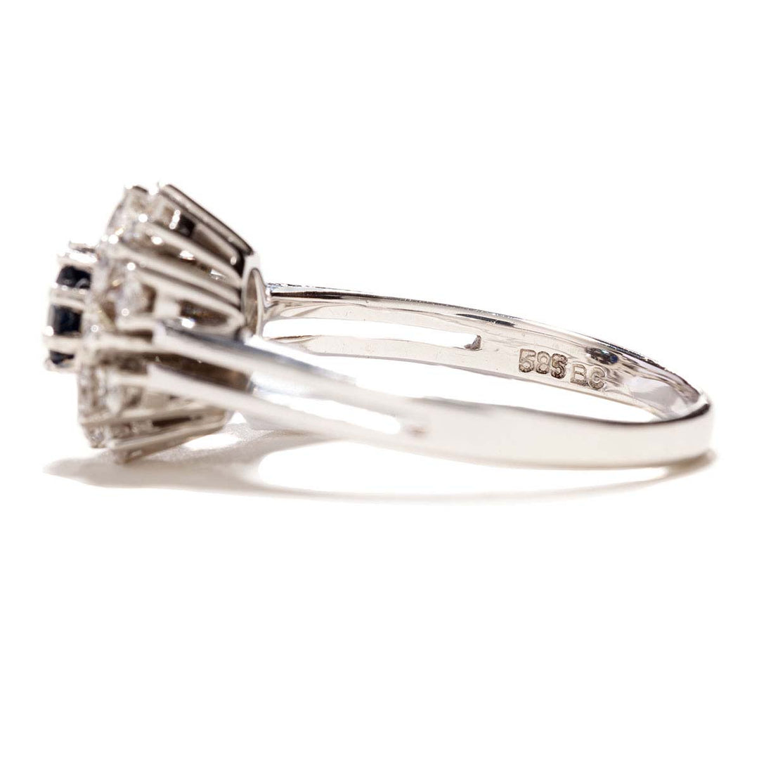 Saphir-Diamant-Ring